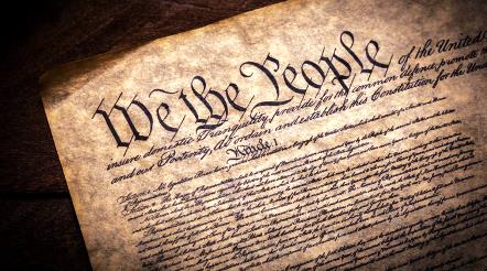This image shows the page of U.S Constitution