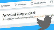 Twitter my profile page written Account Suspended
