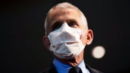Dr. Fauci wearing mask