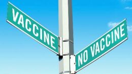 vaccine and novaccine signboard
