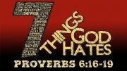 7 things God hates