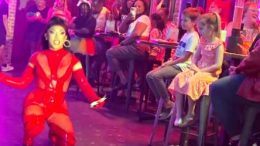 drag queen in gay bar