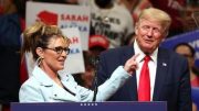 Sarah Palin and Donald Trump at Alaska Rally